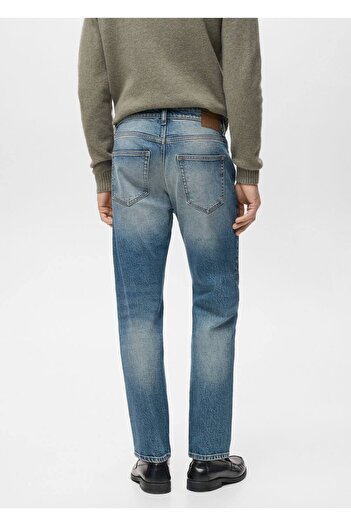 MANGO Man Ben cropped tapered fit jean pantolon