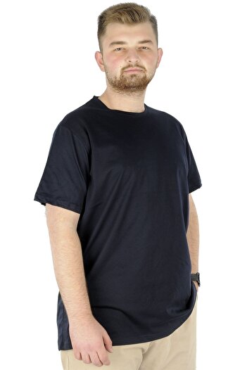 ModeXL Mode Xl Large Size Men's T-shirt Basic 20031 Navy Blue