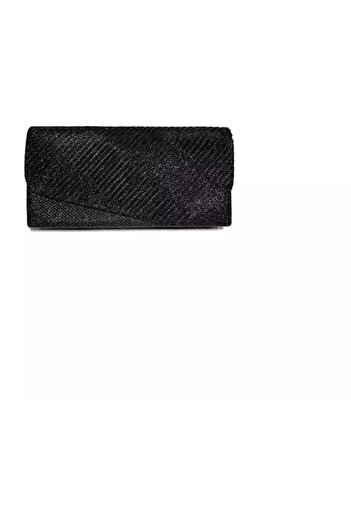 Magrot Evening clutch bag for occasions and parties, shiny black