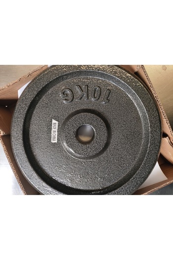 Generic 10kg Cast Iron Weight Plate for Strength Training and Weightlifting