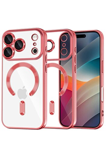 SKYDDAR INNOVATION Case for iPhone 17 Pro Max, Luxury Shield Magsafe, Shockproof Protection, sticker set, Red