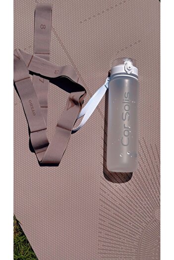 Cor Solis Spor Matara | 1 Litre Tritan Suluk | Kilitli Kapak, BPA’sız, Koku Yapmaz, Premium İpeksi Dış Yüzey