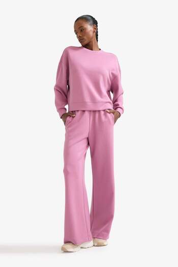 DeFacto Defactofit Wide Leg Wide Leg Standard Length Modal Soft Touch Pants E8956Ax25Au