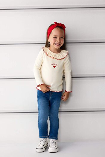 DeFacto Baby Girl Elastic Waist Jeans E9557A525Au
