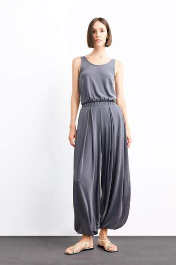 DeFacto U Neck Sleeveless Modal Jumpsuit G0400Ax25Sm