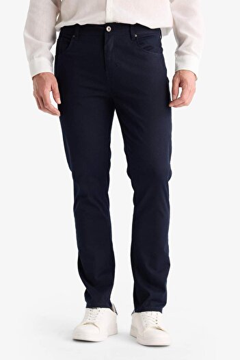 DeFacto Slim Fit Dar Kesim Dar Paça Cepli Pantolon B2089AX25AU