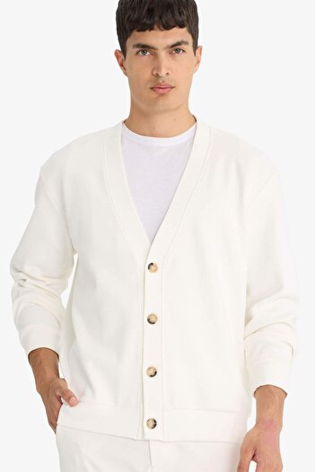 DeFacto V-Neck Buttoned Cardigan F4467Ax25Au