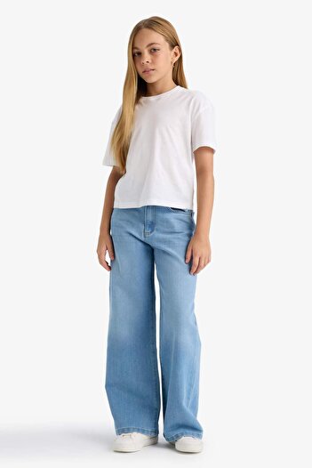 DeFacto Girls Wide Leg Wide Leg Jean Pants E5881A825Au
