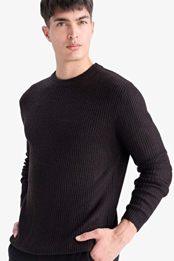 DeFacto Standard Fit Crew Neck Sweater Sweater C8814Ax24Wn