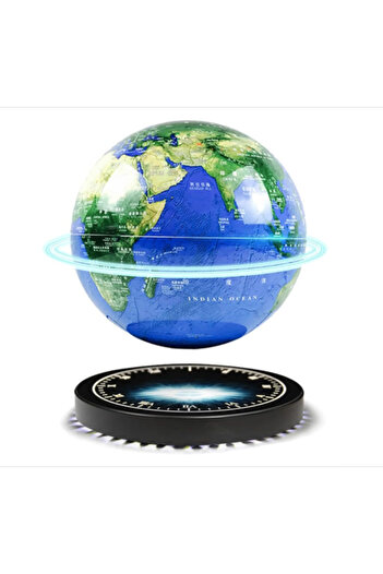 Generic Globe with Clock Base - Smart Floating Ornament