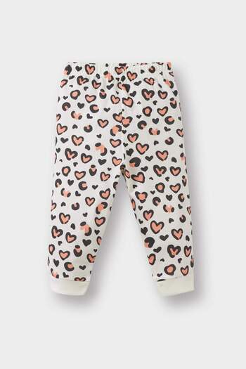 DeFacto Baby Girls Pajamas Set Patterned Long Sleeve Combed Cotton Top Long Bottom E9478A525Au