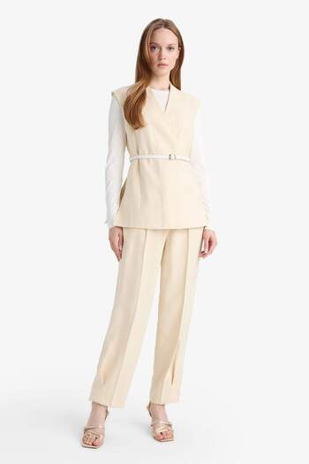 DeFacto Regular Fit Satin Trousers F8736Ax25Au