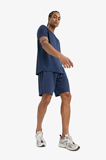 DeFacto Defactofit Standard Fit Quick-Drying Breathable Fabric Sports Short Leg Shorts E9753Ax25Au