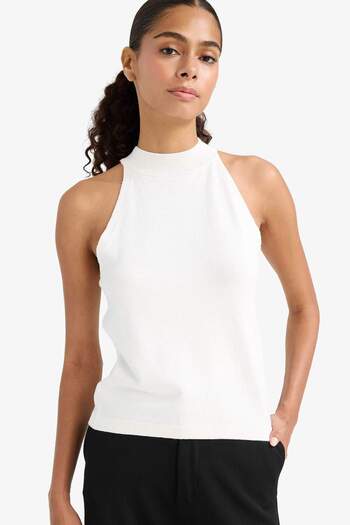 DeFacto Fitted Halter Neck Knitwear Undershirt F7282Ax25Au