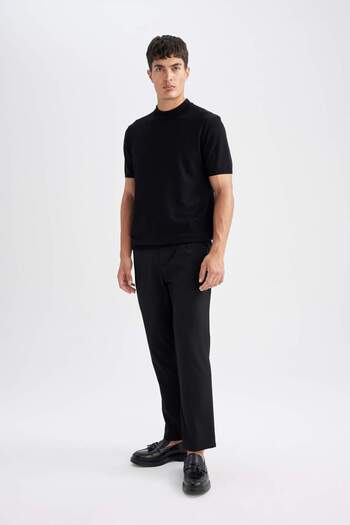 DeFacto Standard Fit Crew Neck Knitwear Short Sleeve T-Shirt D6202Ax25Au