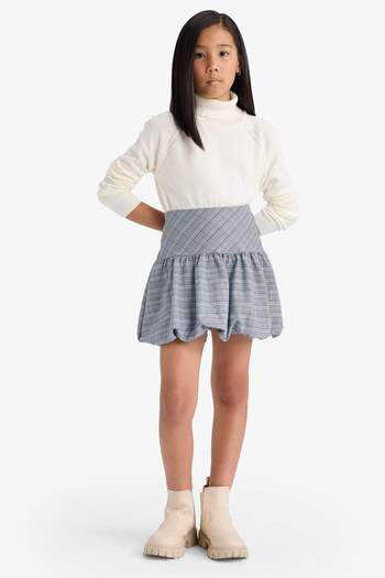 DeFacto Girl's Patterned Balloon Skirt E9320A825Au