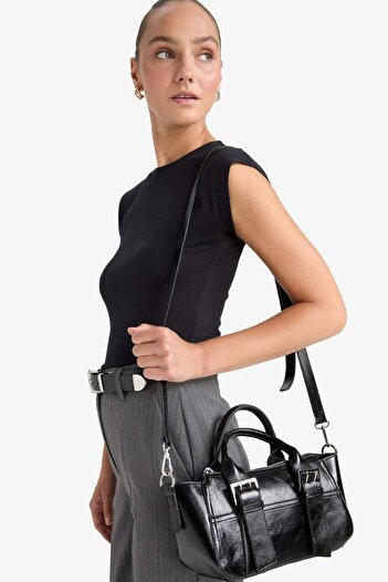 DeFacto Women's Faux Leather Crossbody Bag F1567Axns