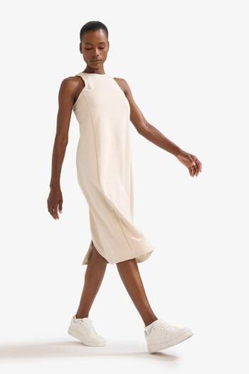 DeFacto Defactofit Round Neck Modal Sleeveless Midi Dress F6186Ax25Sm
