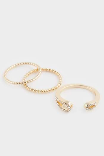 DeFacto Women's 6-Piece Gold Ring F5948Axns