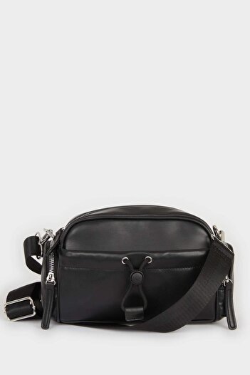 DeFacto Women's Faux Leather Crossbody Bag F1242Axns
