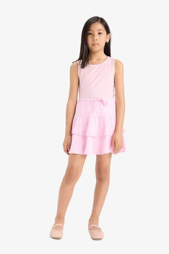 DeFacto Girl's Crew Neck Basic Plain Undershirt Z7815A625Hs