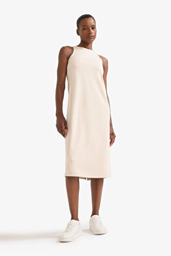 DeFacto Defactofit Round Neck Modal Sleeveless Midi Dress F6186Ax25Sm