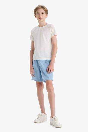 DeFacto Boy's Elastic Waist Jean Shorts D8575A825Sm