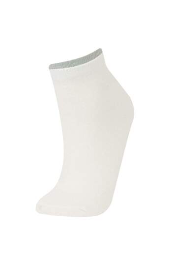 DeFacto Women's 3-Pack Cotton Booties Socks E2096Axns