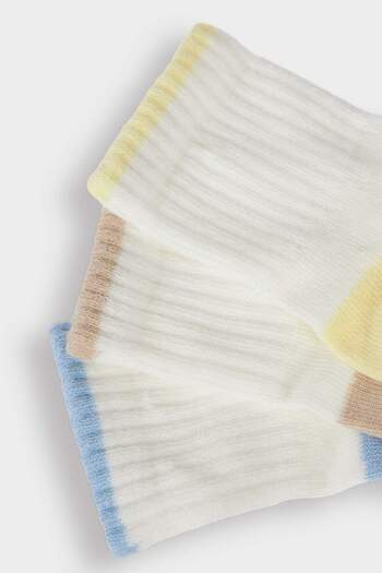 DeFacto Baby Boy Anti-Slip Sole 3-Piece Cotton Long Socks E5019A5Ns