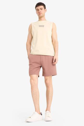 DeFacto 100% Cotton Regular Fit Printed Crew Neck Undershirt E5189Ax25Sm