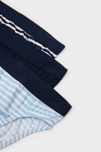 DeFacto Erkek Çocuk Çizgili 3'lü Slip Külot E1580A824AU