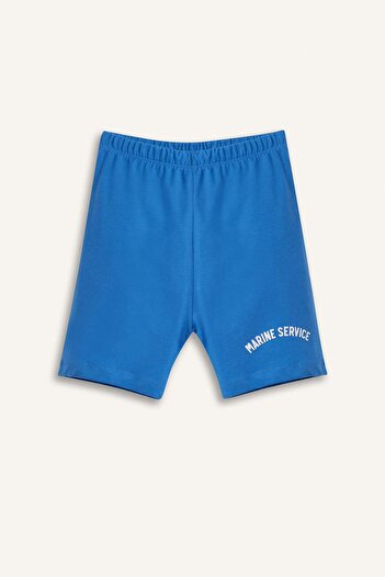 DeFacto 2-teiliges Set für Babys, bedrucktes Kurzarm-T-Shirt, Shorts mit elastischem Bund, E1345A525SM