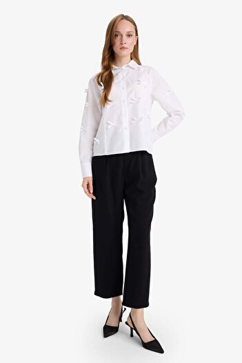 DeFacto Regular Fit Poplin Long Sleeve Tunic F2724Ax25Sp