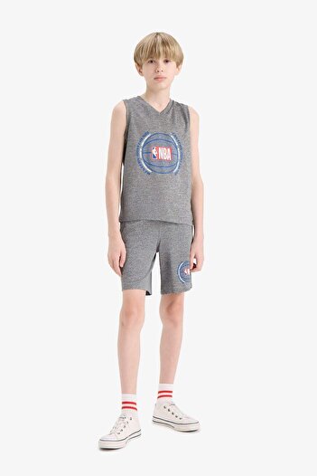 DeFacto Boy's Nba Wordmark Elastic Waist Shorts E4854A825Sm