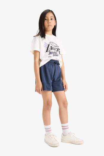 DeFacto Girl's Nba Los Angeles Lakers Shorts E6700A825Hs