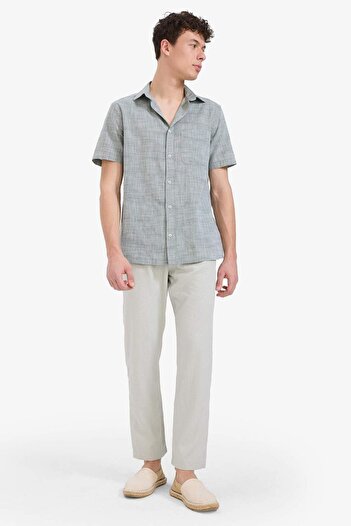 DeFacto Relax Fit Relaxed Cut Skinny Leg Linen Blended Summer Pants C1140Ax25Sm