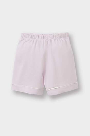 DeFacto Baby Girl Pajamas Set Short Sleeve Combed Cotton Top Elastic Waist Shorts E1548A525Hs