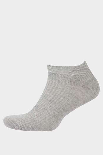 DeFacto Men's 3-Pack Cotton Booties Socks F5759Axns