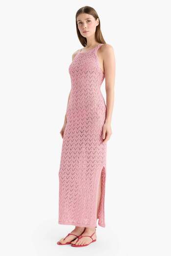 DeFacto Strandkleid aus Strick mit Rundhalsausschnitt und Trägern – Fall in Love E5968AX25HS