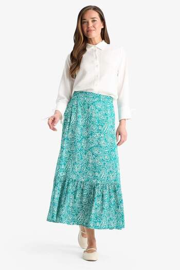 DeFacto Patterned Maxi Hijab Skirt B2426Ax25Sm