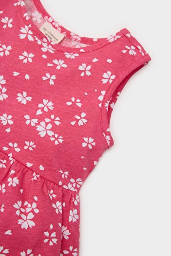 DeFacto Baby Girl Floral Print Sleeveless Summer Dress C0074A525Hs