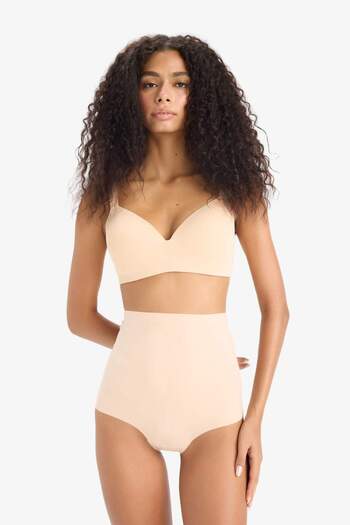 DeFacto Hautfarbenes Slip-Korsett mit hoher Taille – Fall in Love E4742AX25SM