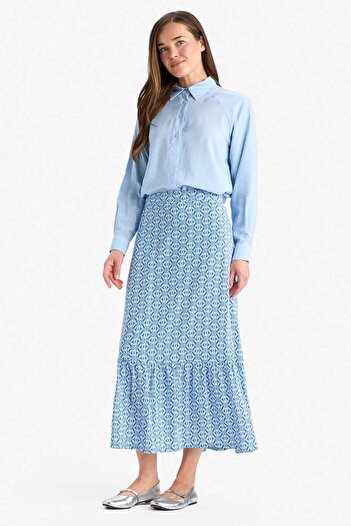 DeFacto Fusta Maxi Hijab cu model B2426AX25SM