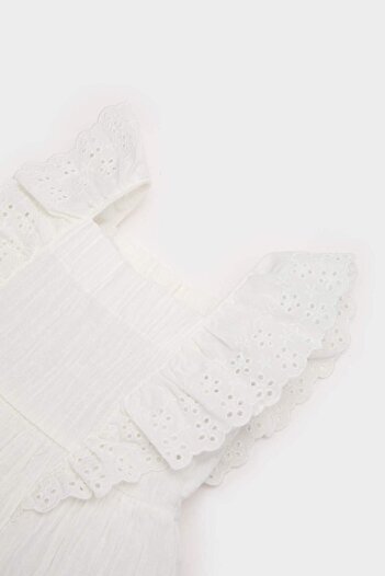 DeFacto Kız Bebek Kolsuz Poplin Yazlık Elbise E8395A525SM