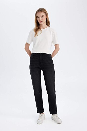 DeFacto Lina comfort mom high waist ankle-length jean pants c6380ax24wn