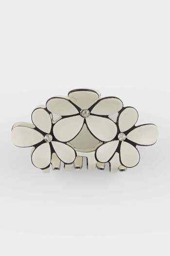 DeFacto Women's White Flower Latch Buckle F0770Axns