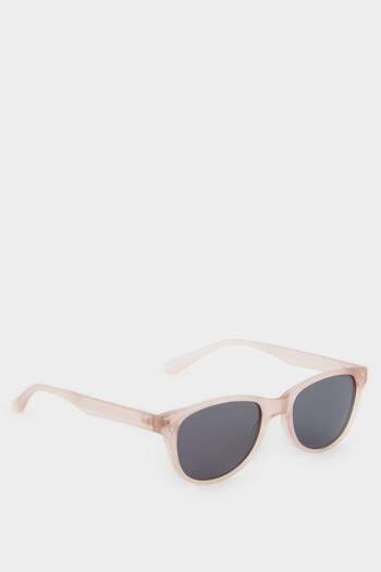 DeFacto Girl's Round Light Orange Plastic Frame Black Glass Polarized Sunglasses F4349A8Ns