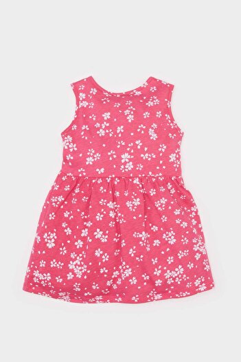 DeFacto Kız Bebek Çiçek Desenli Kolsuz Yazlık Elbise C0074A525HS