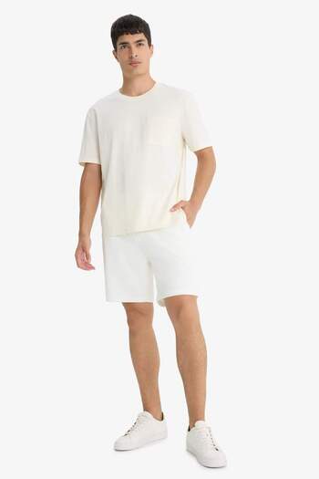 DeFacto Regular Fit Textured Waffle Shorts E2591Ax25Sm