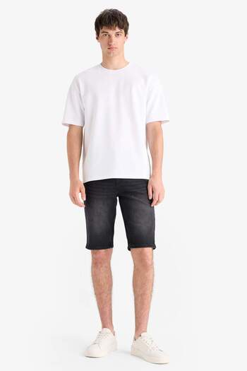 DeFacto Regular Fit Jean Bermuda Shorts E5979Ax25Sm